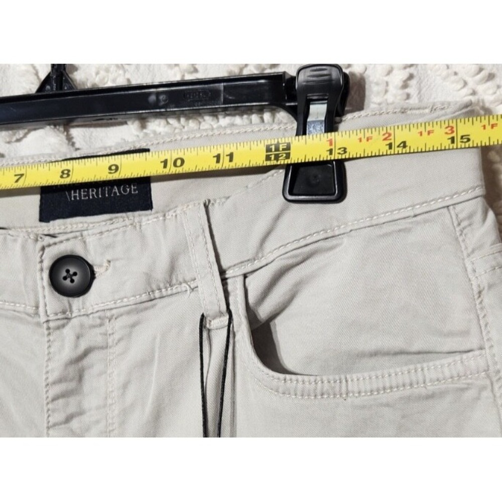 American Heritage Mens Tencel Slim Pants Size 33x32 Beige Business Casual Preppy - Picture 4 of 12